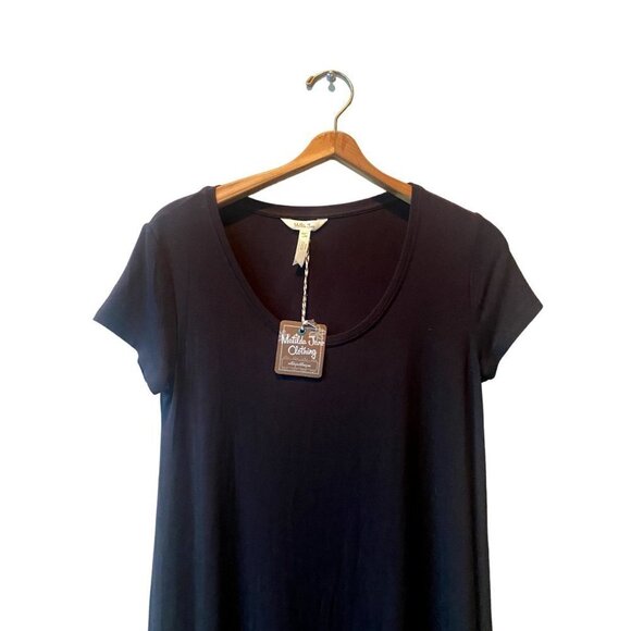 Matilda Jane shirt Dress Size S Mini NWT Lagenlook Capsule Wardrobe Black - Picture 3 of 12